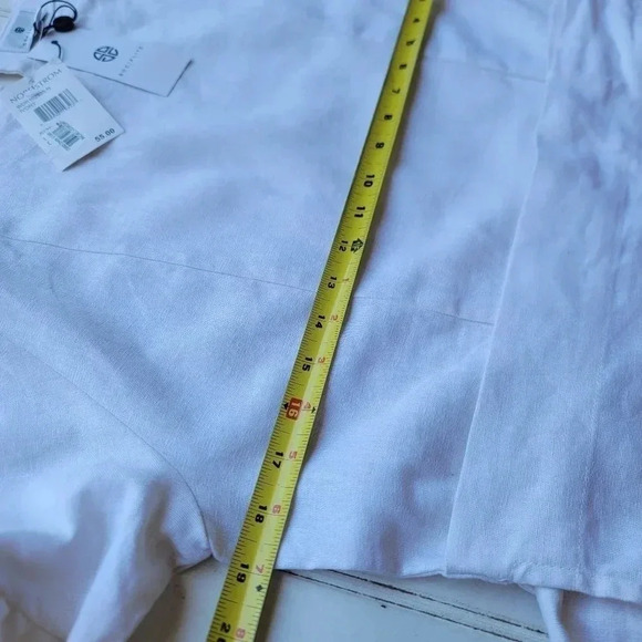 NWT Socialite Ruffle Flare Wrap Tie Linen Blend Dress Women Stylish Ivoy Sz M - Picture 4 of 13